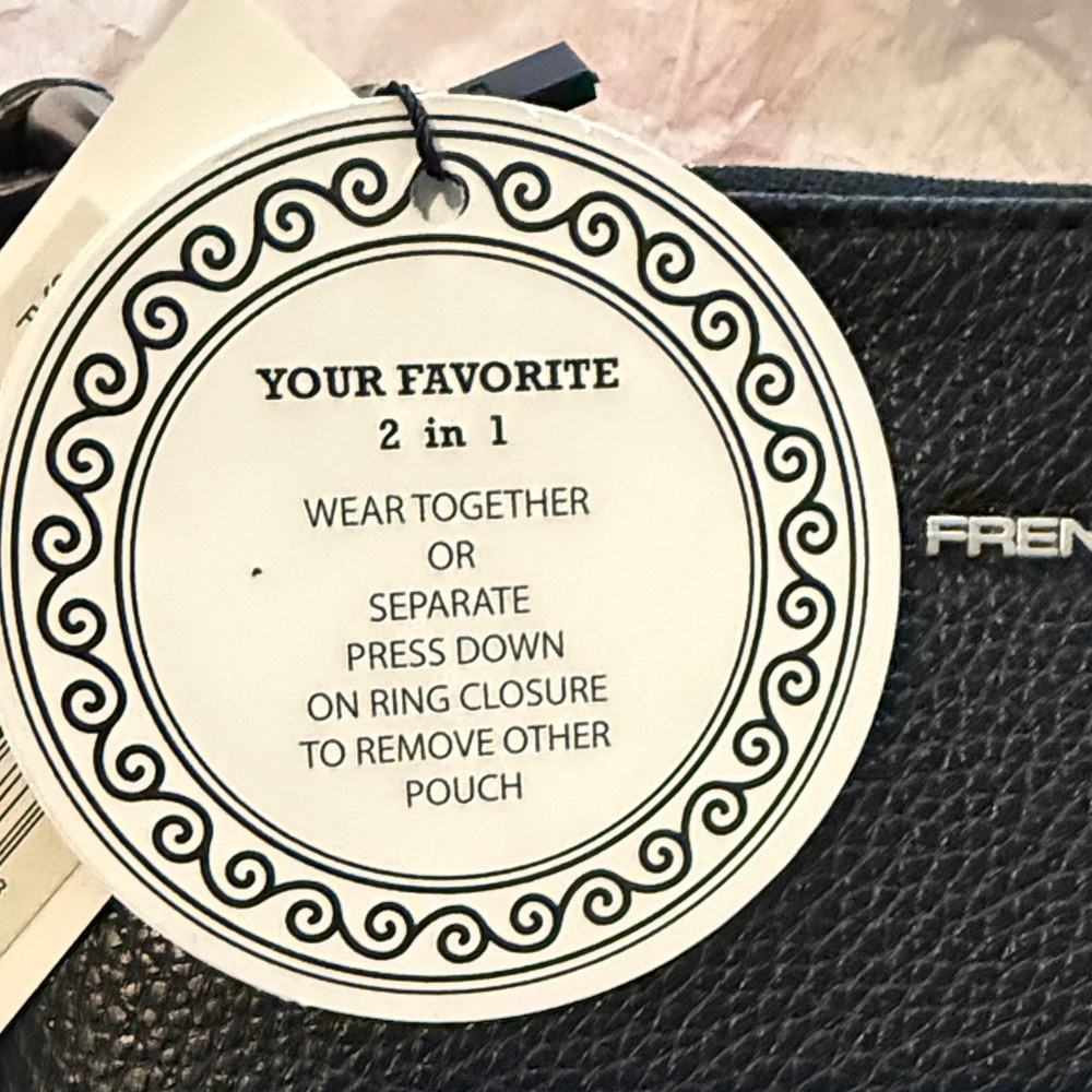 French Connection Black Wristlet Clutch - Picture 2 of 3